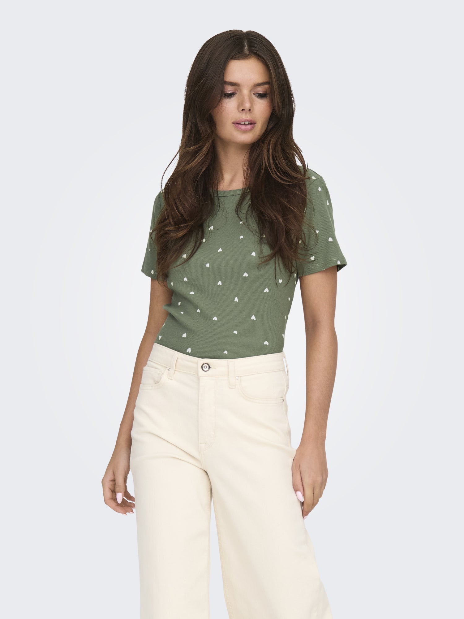 JDY T-Shirts hellgrün