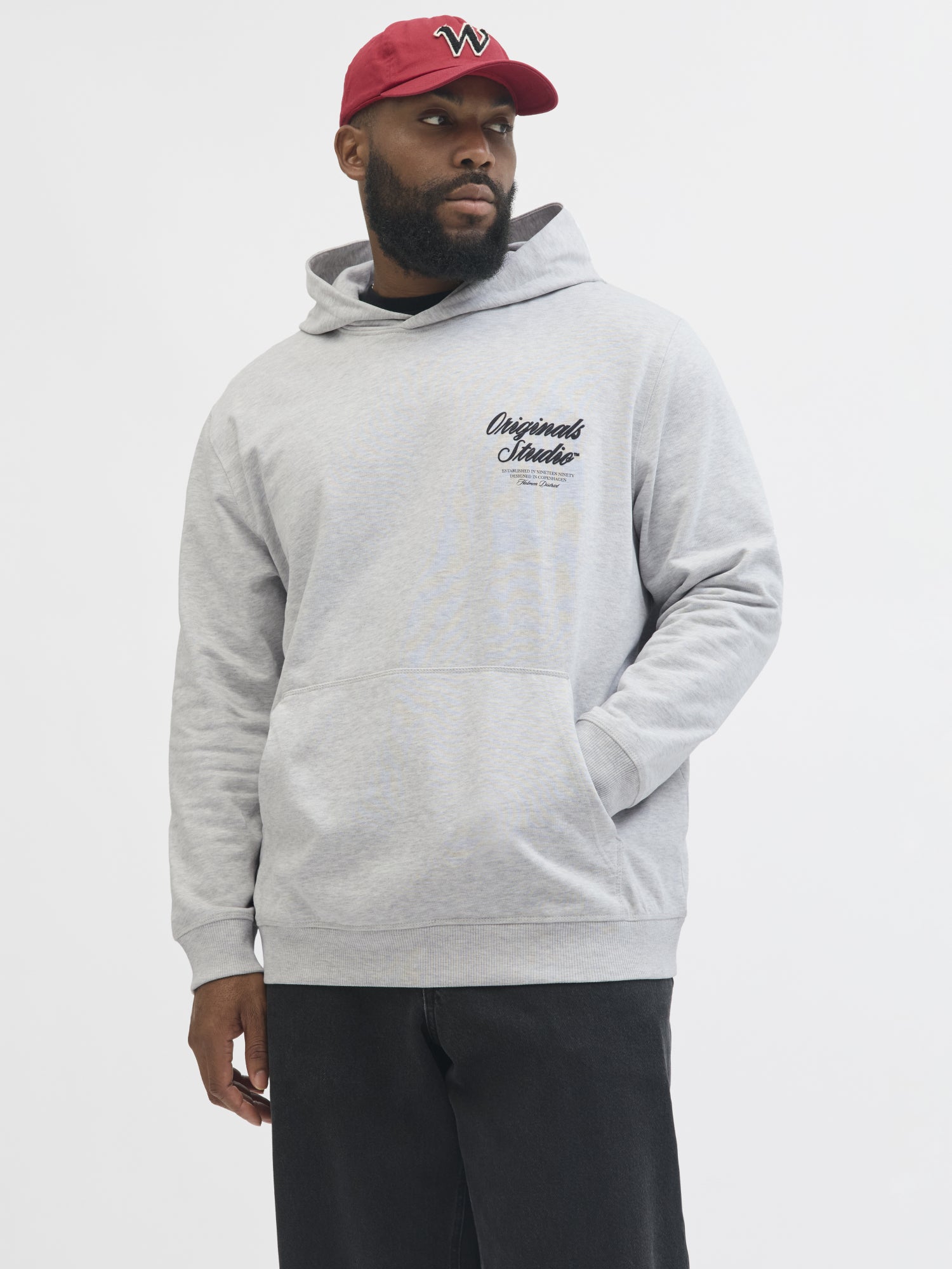 Jack&Jones PLUS Hoodies weiß