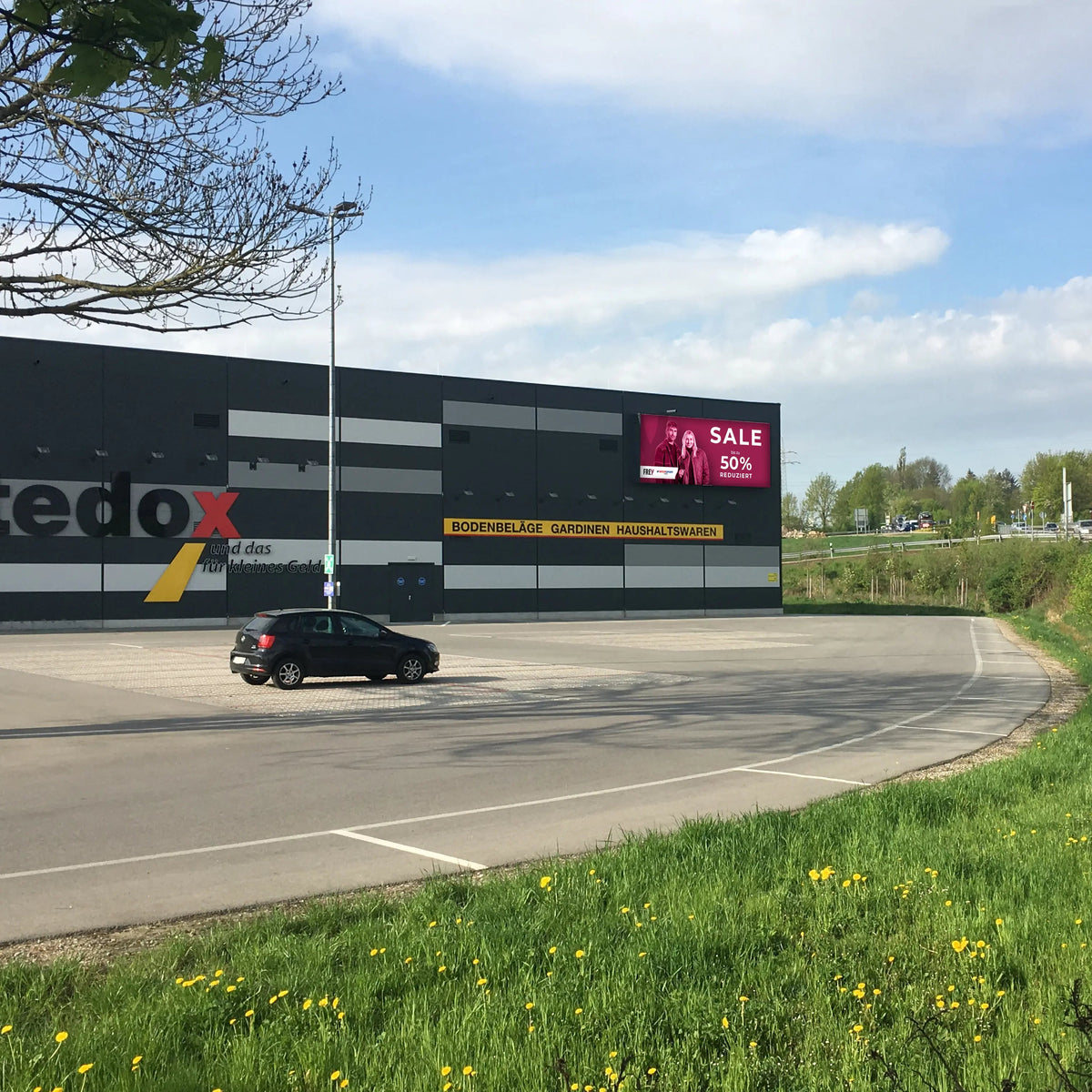 LED-Wand Werbefläche – Standort Cham