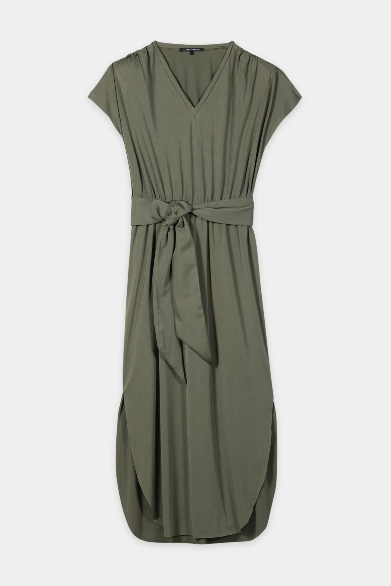 Luisa Cerano Kleider khaki