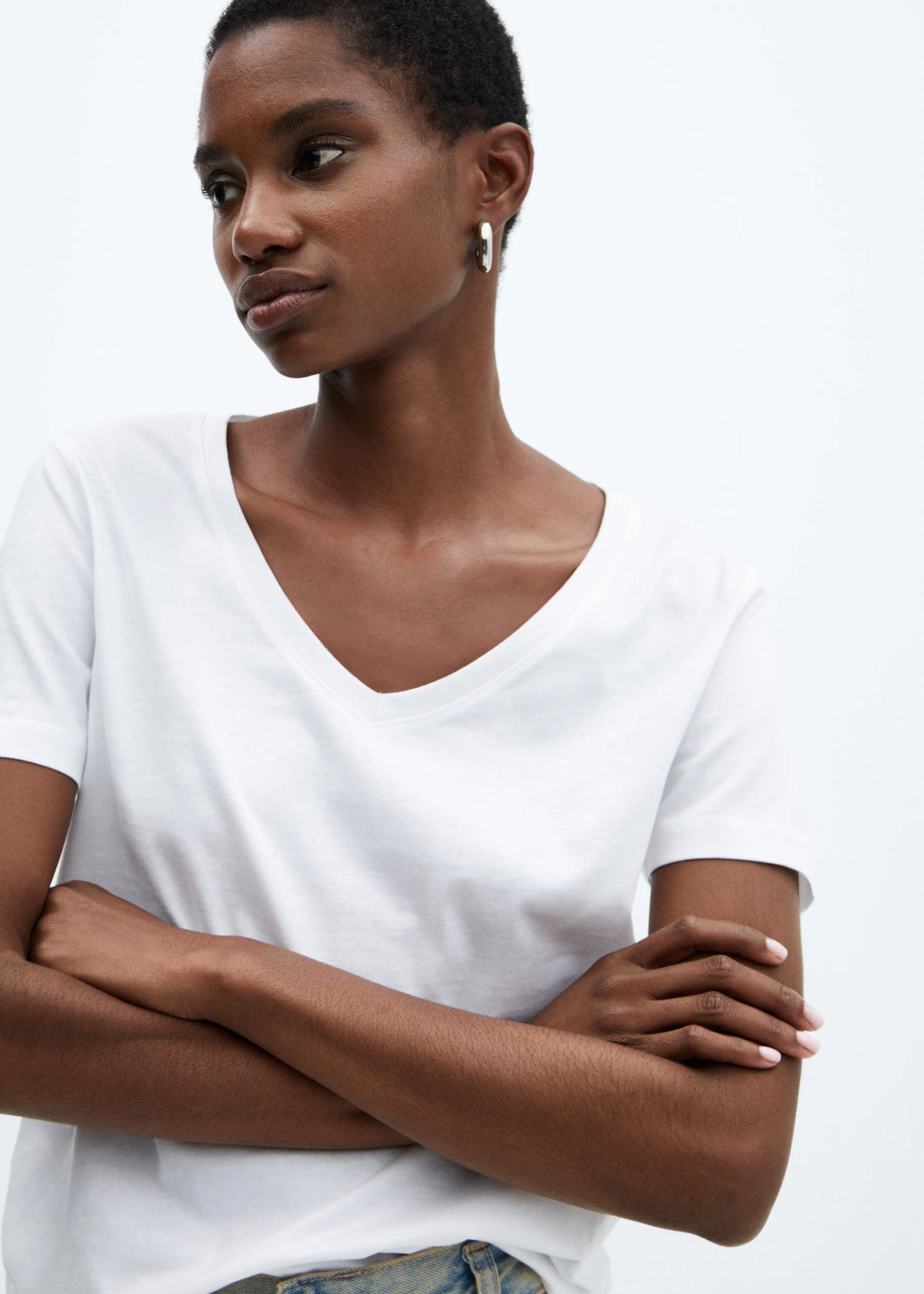 Mango T-Shirts weiß