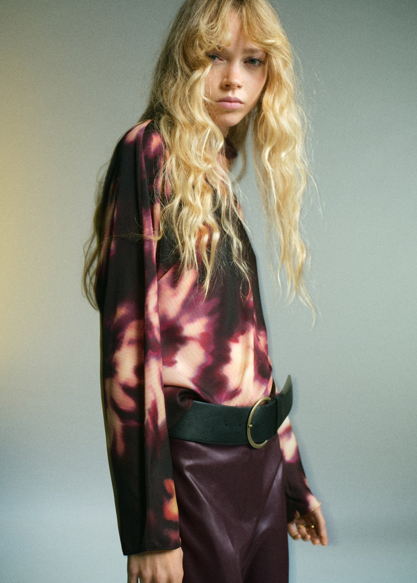 Mango Blusen bordeaux