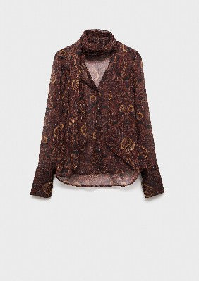 Mango Blusen braun