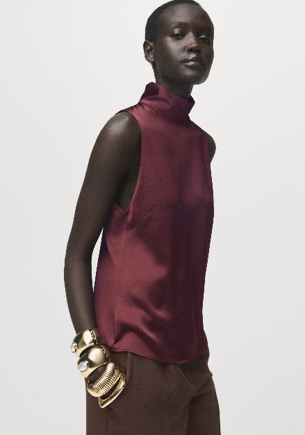 Mango Blusen  bordeaux