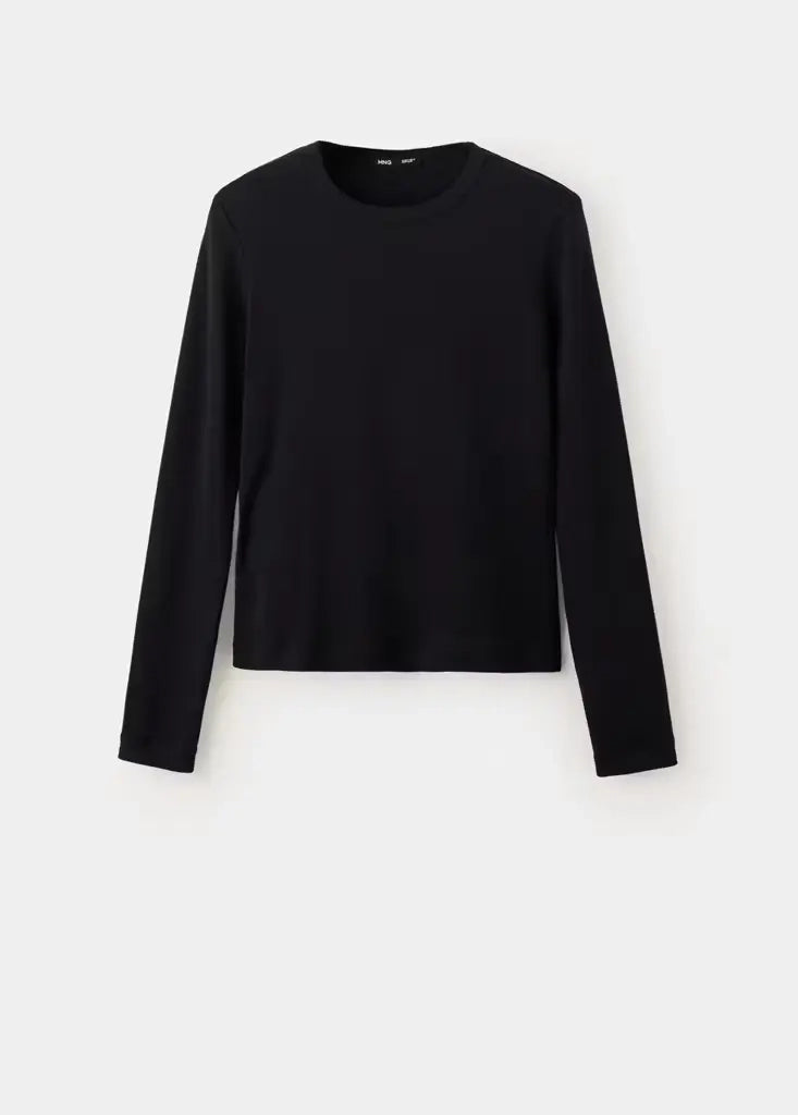 Mango Langarmshirts schwarz