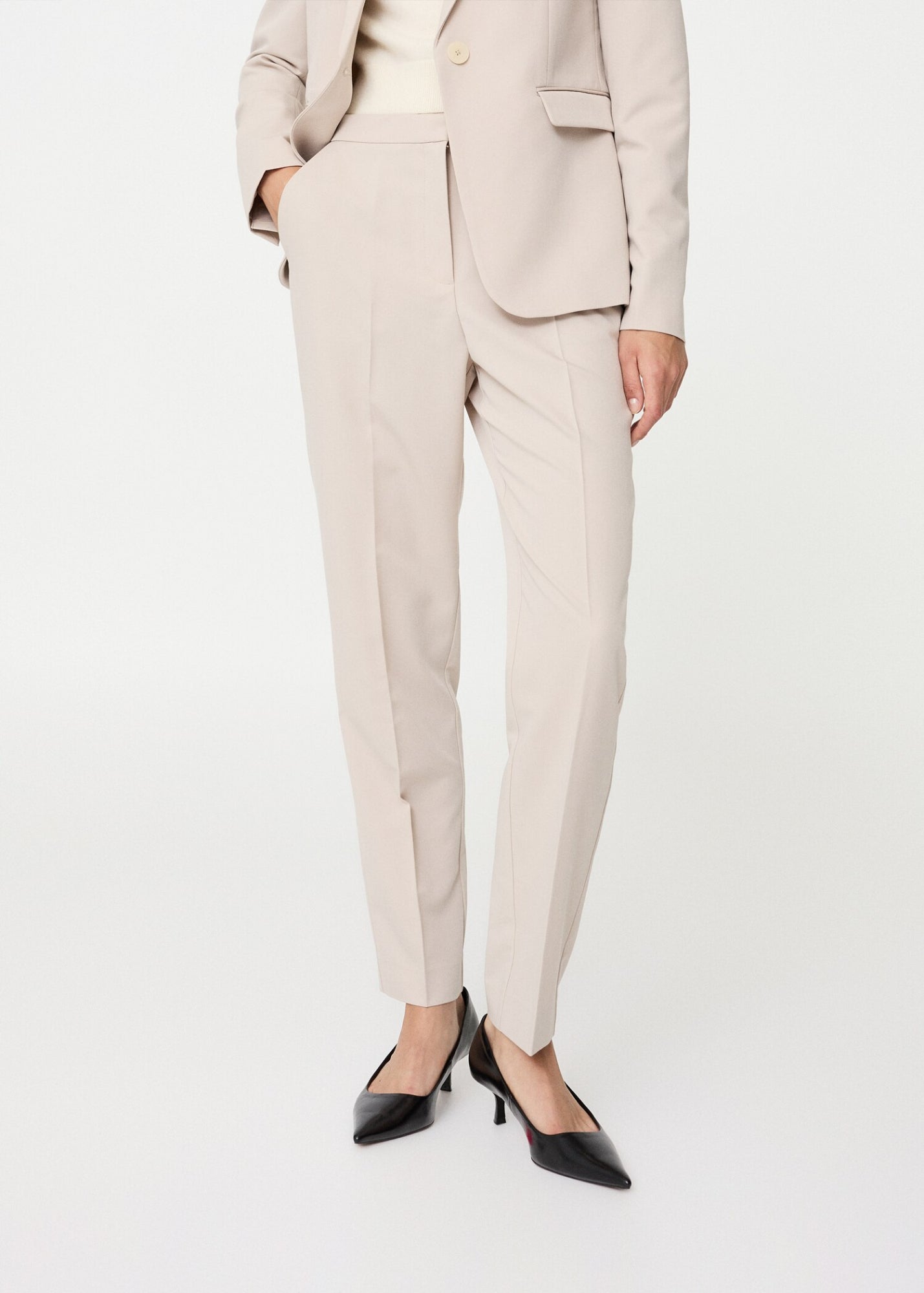 Mango Businesshosen beige