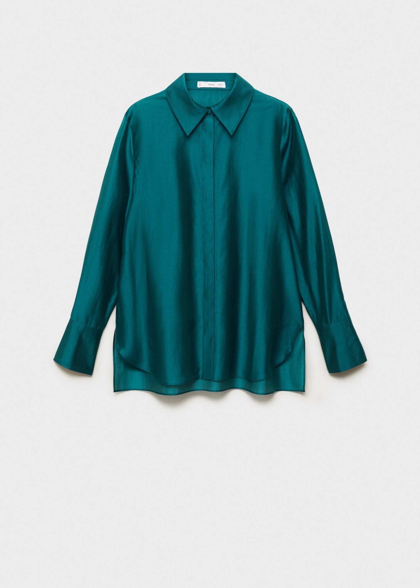Mango Hemdblusen petrol