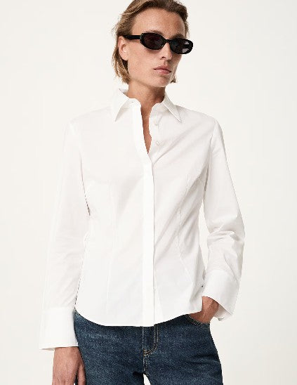 Mango Hemdblusen weiß