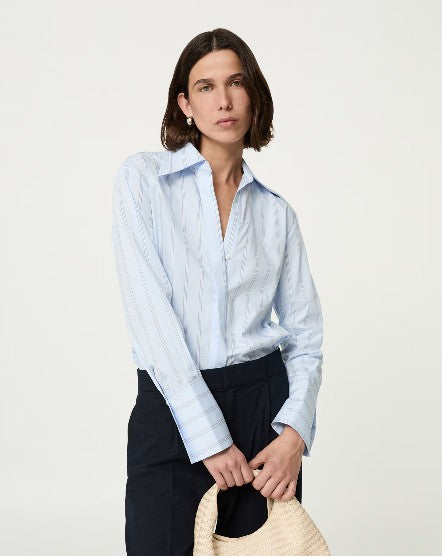 Mango Hemdblusen hellblau