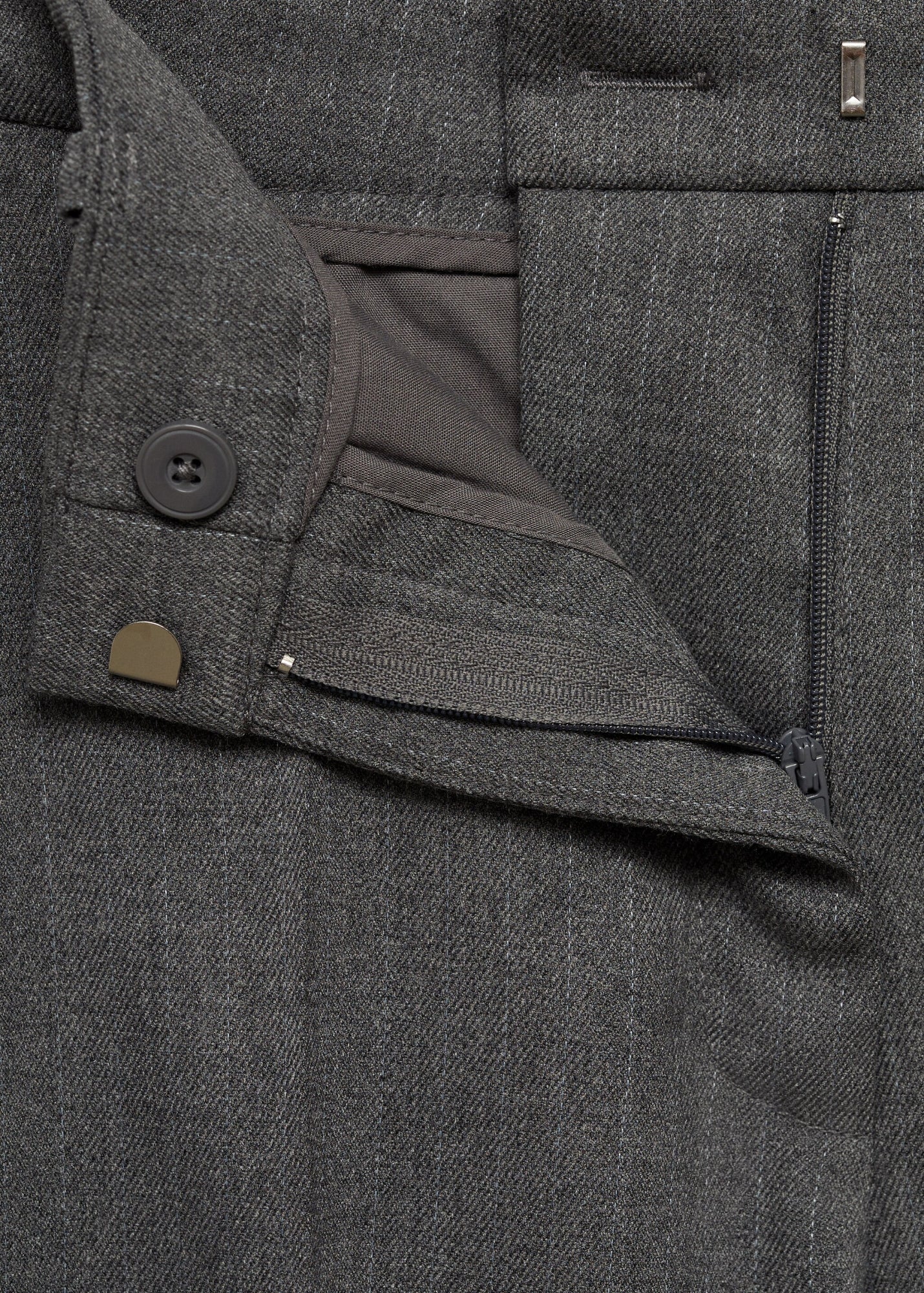 Mango Businesshosen  dunkelgrau