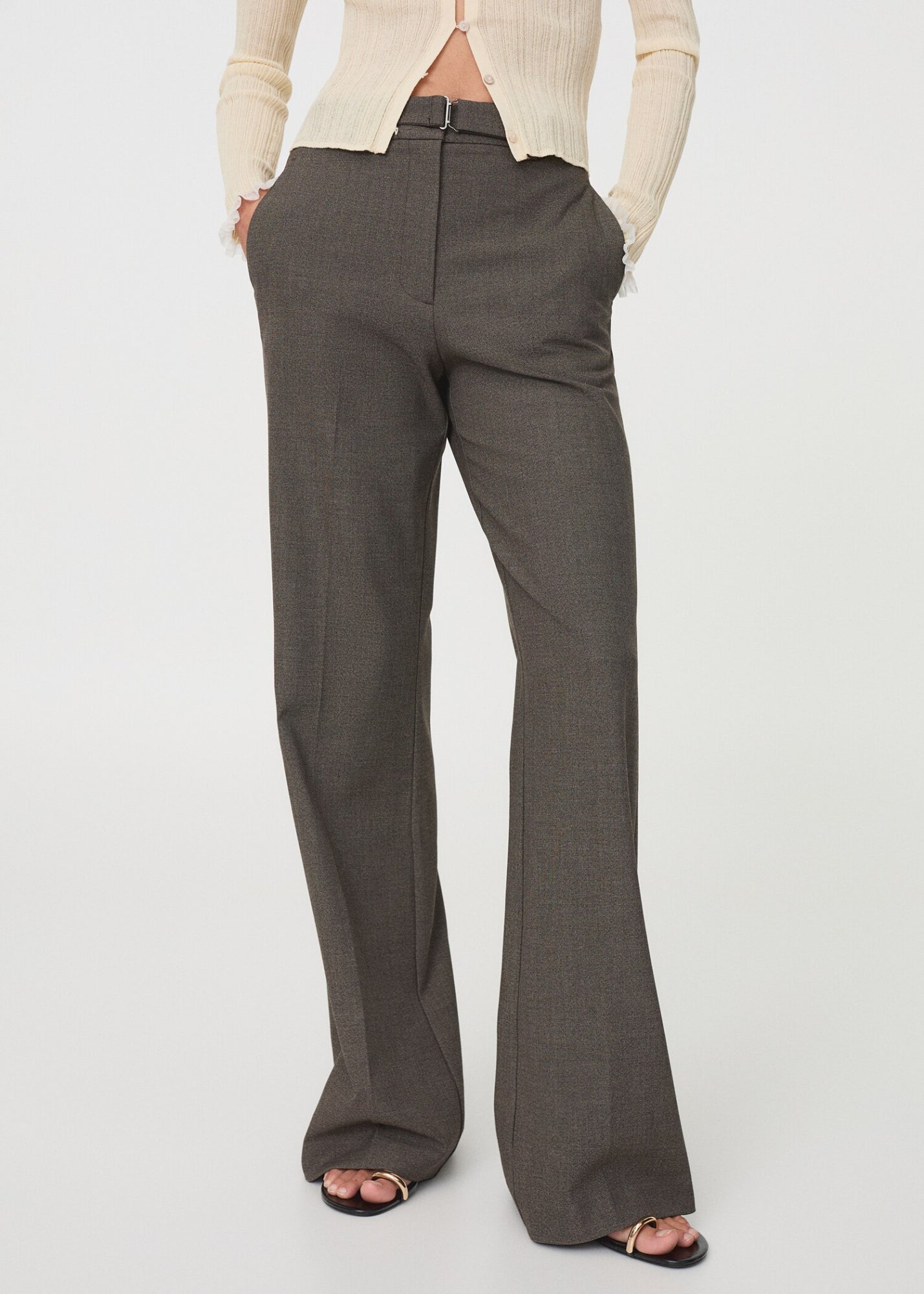 Mango Businesshosen braun