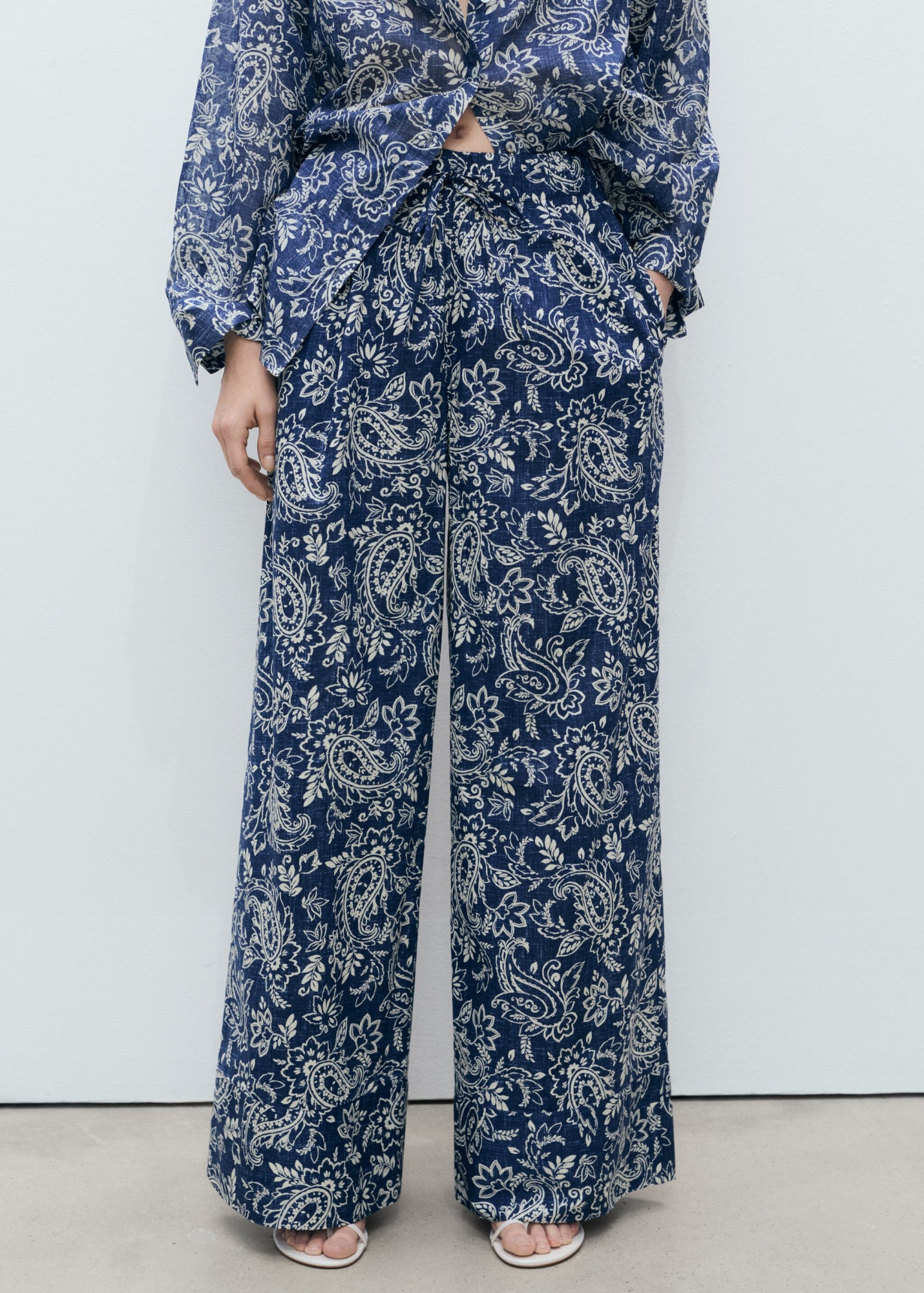 Mango Culottes blau