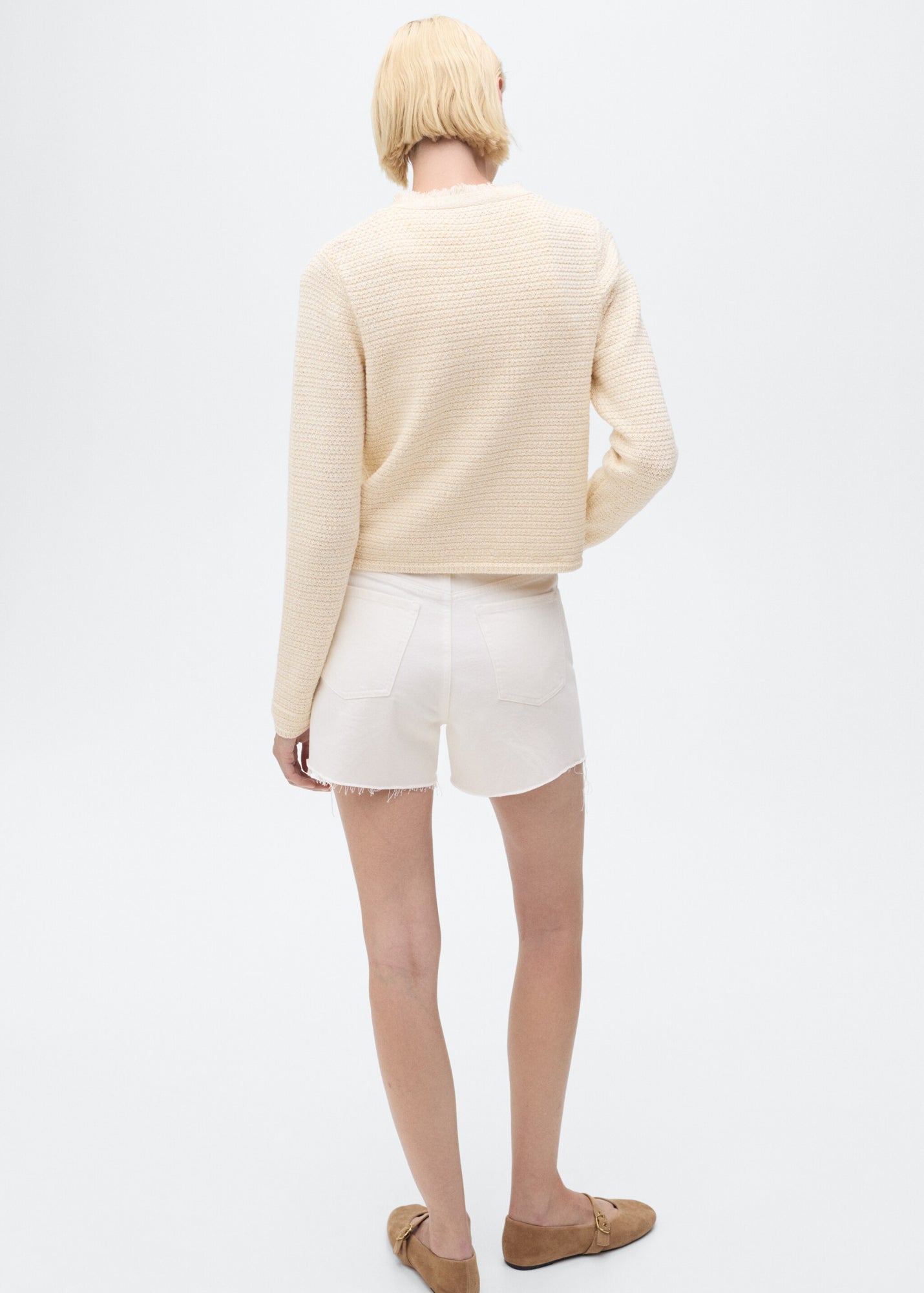 Mango Strickjacken beige