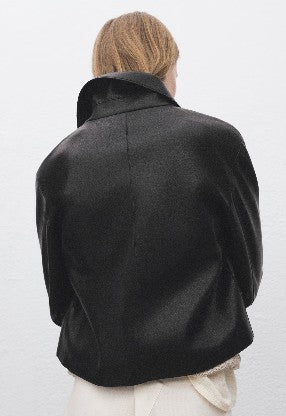 Mango Lederjacken  schwarz