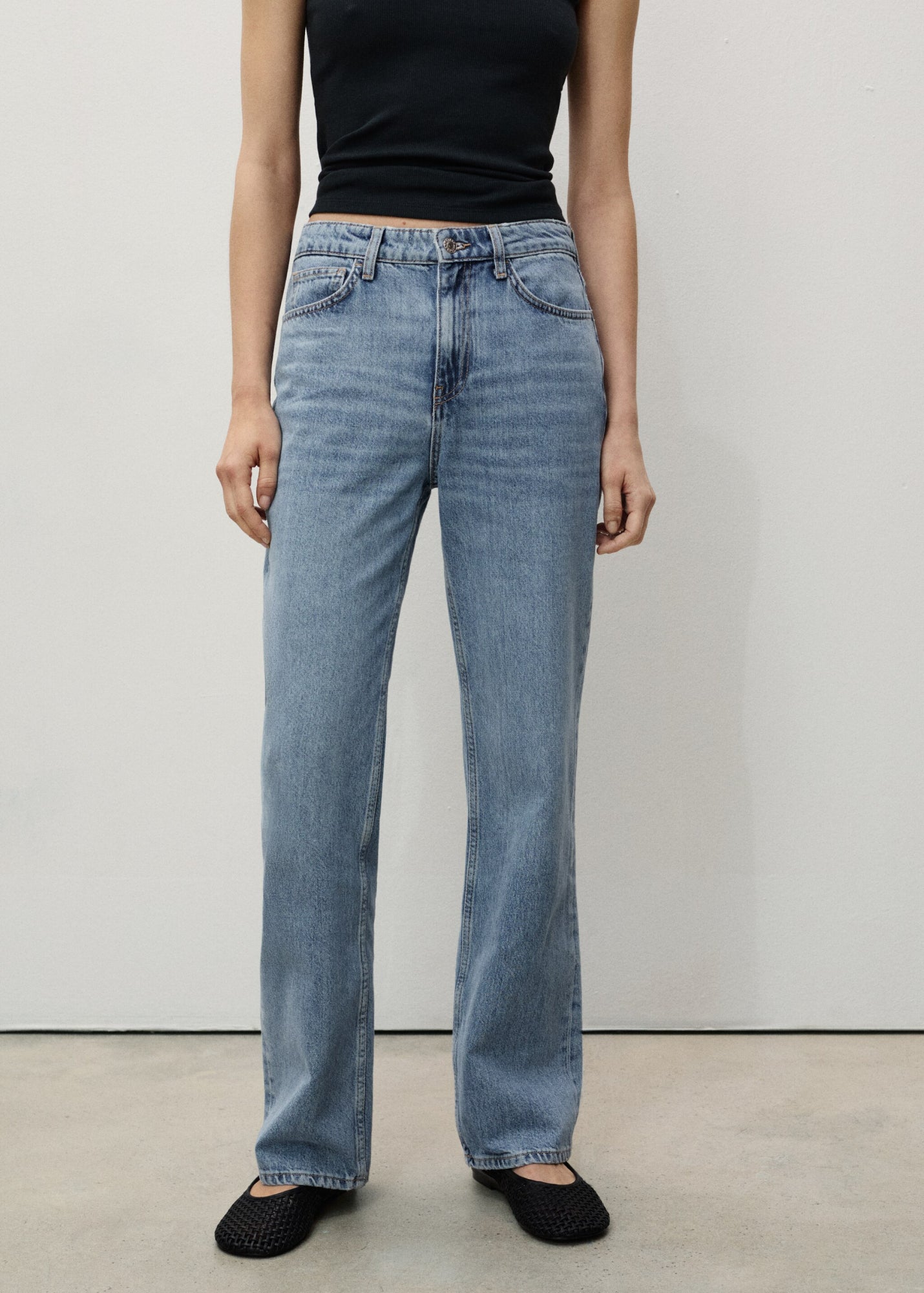 Mango Straight hellblau