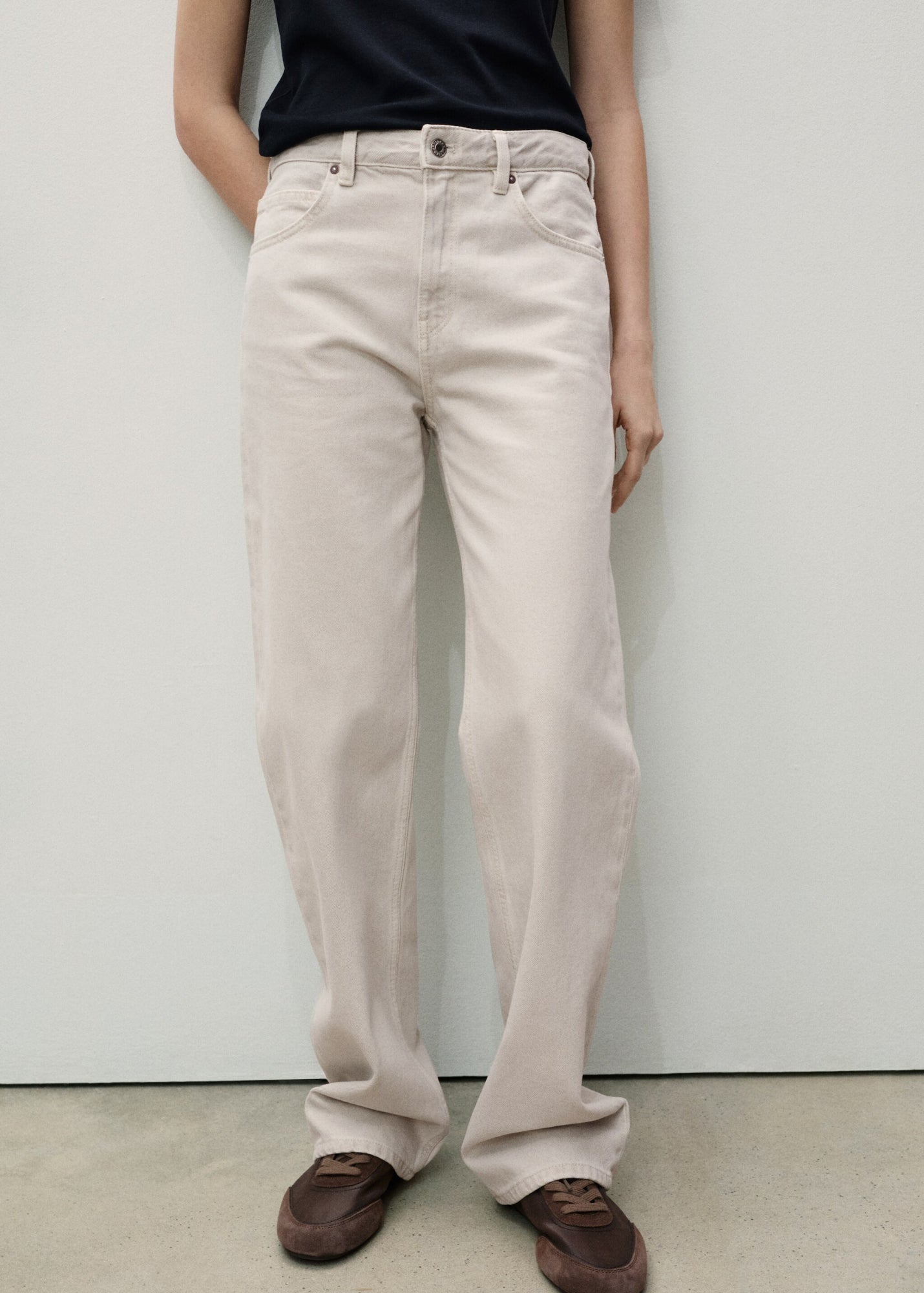Mango Relaxed, Weit beige