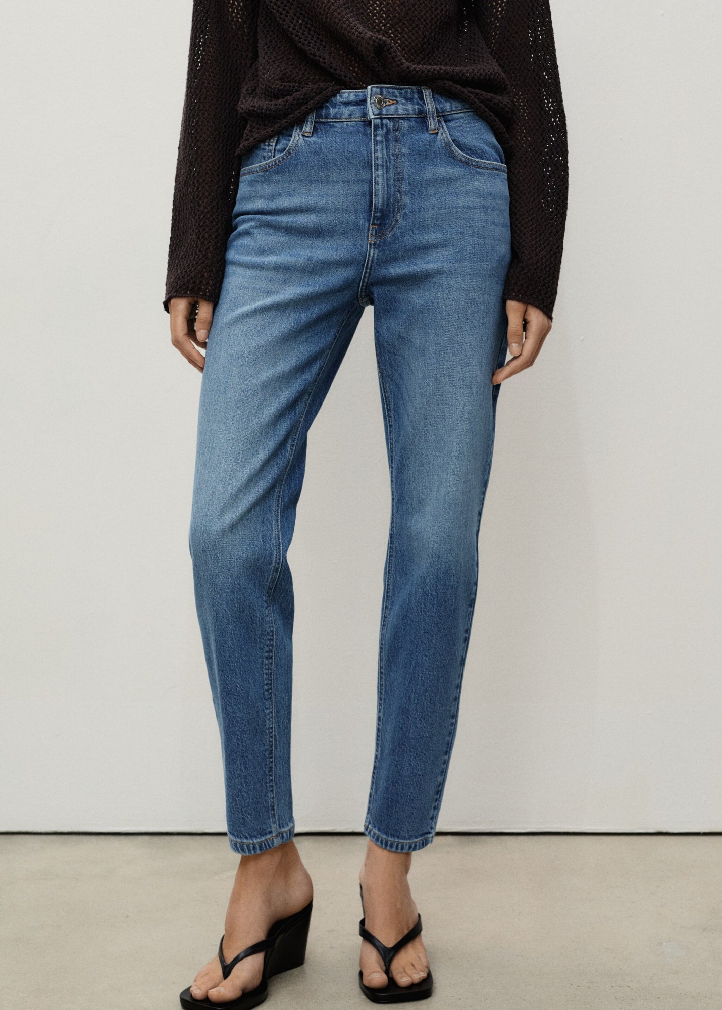 Mango Straight blau