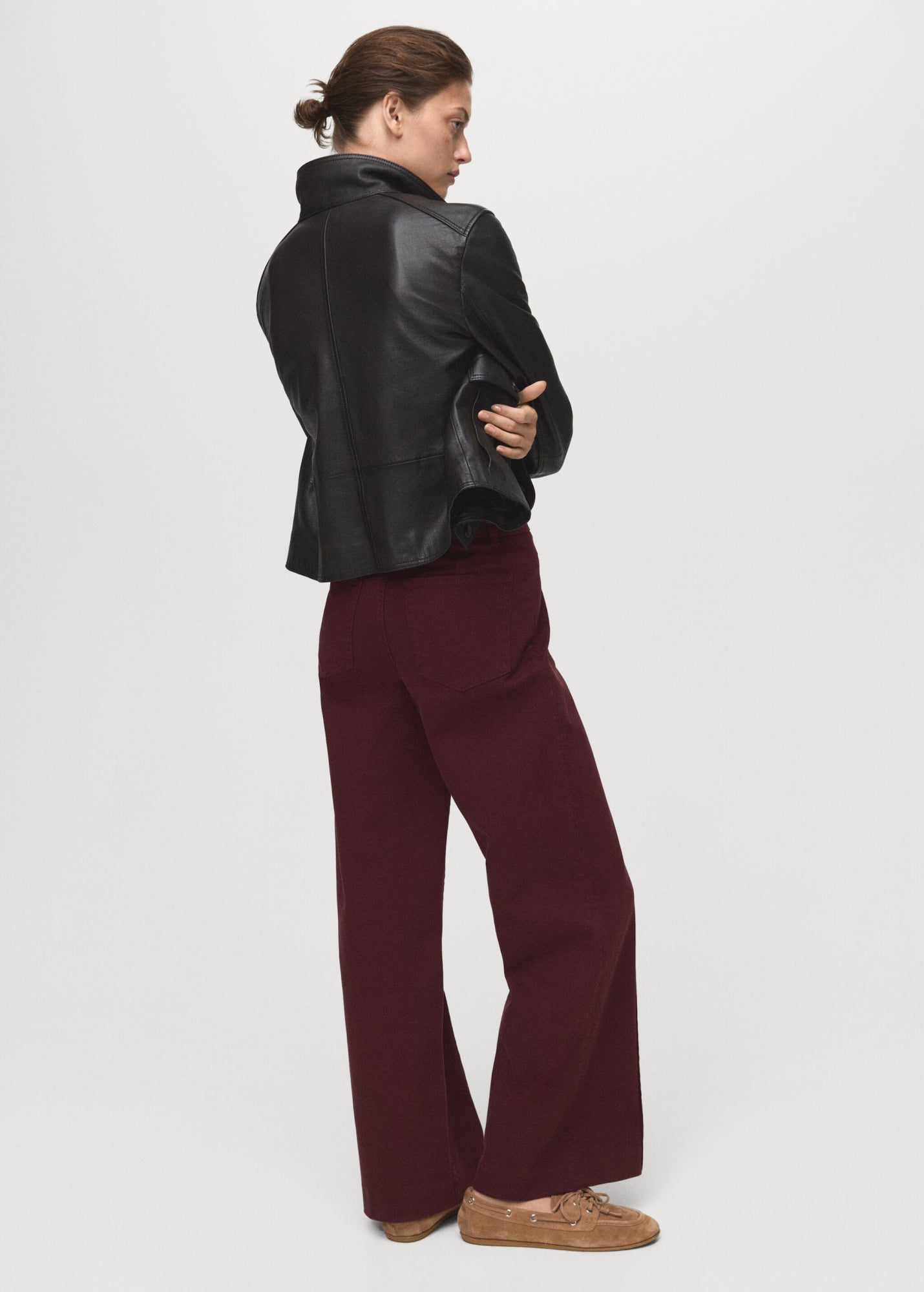 Mango Relaxed, Weit  bordeaux