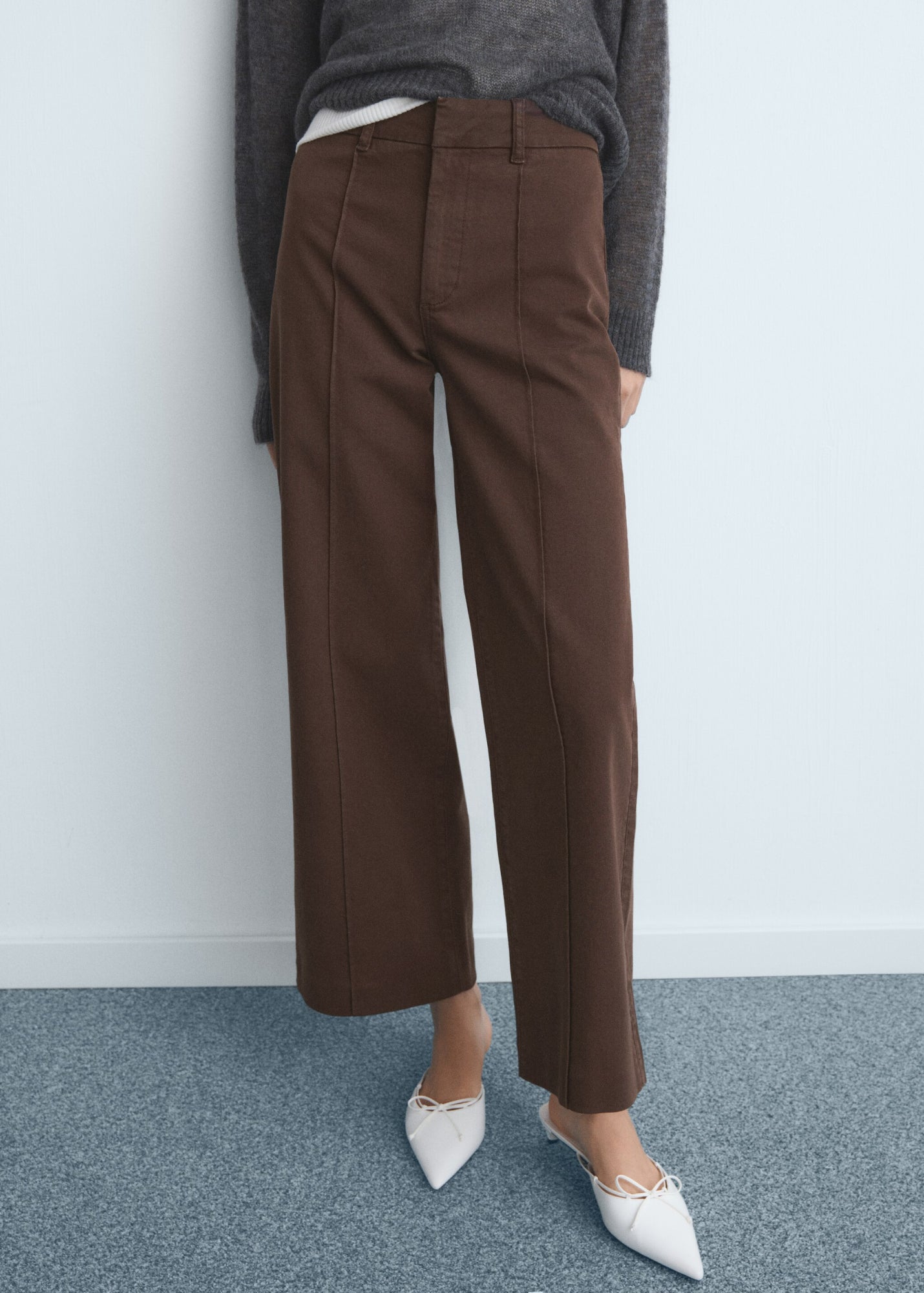 Mango Straight braun