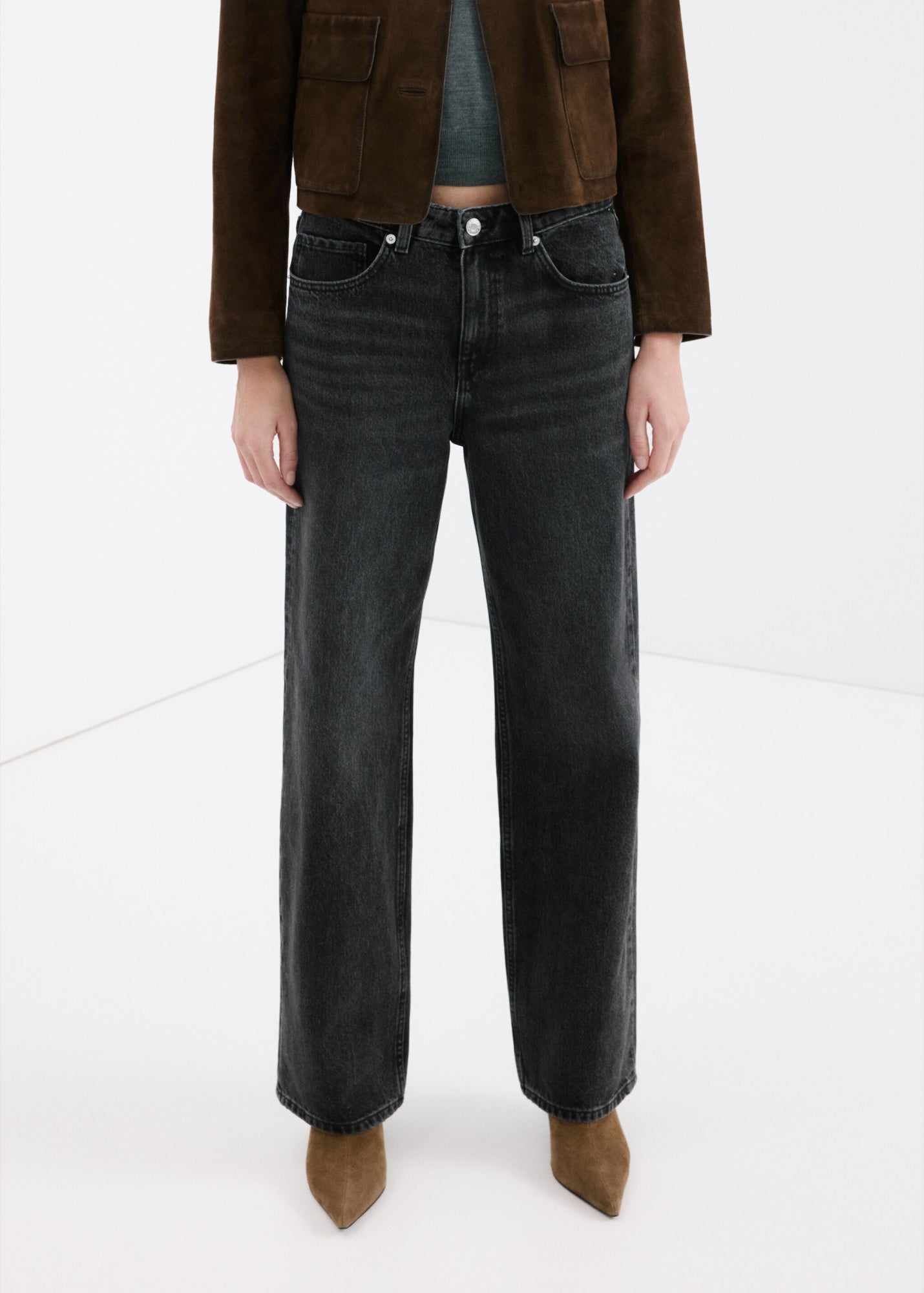 Mango Straight schwarz