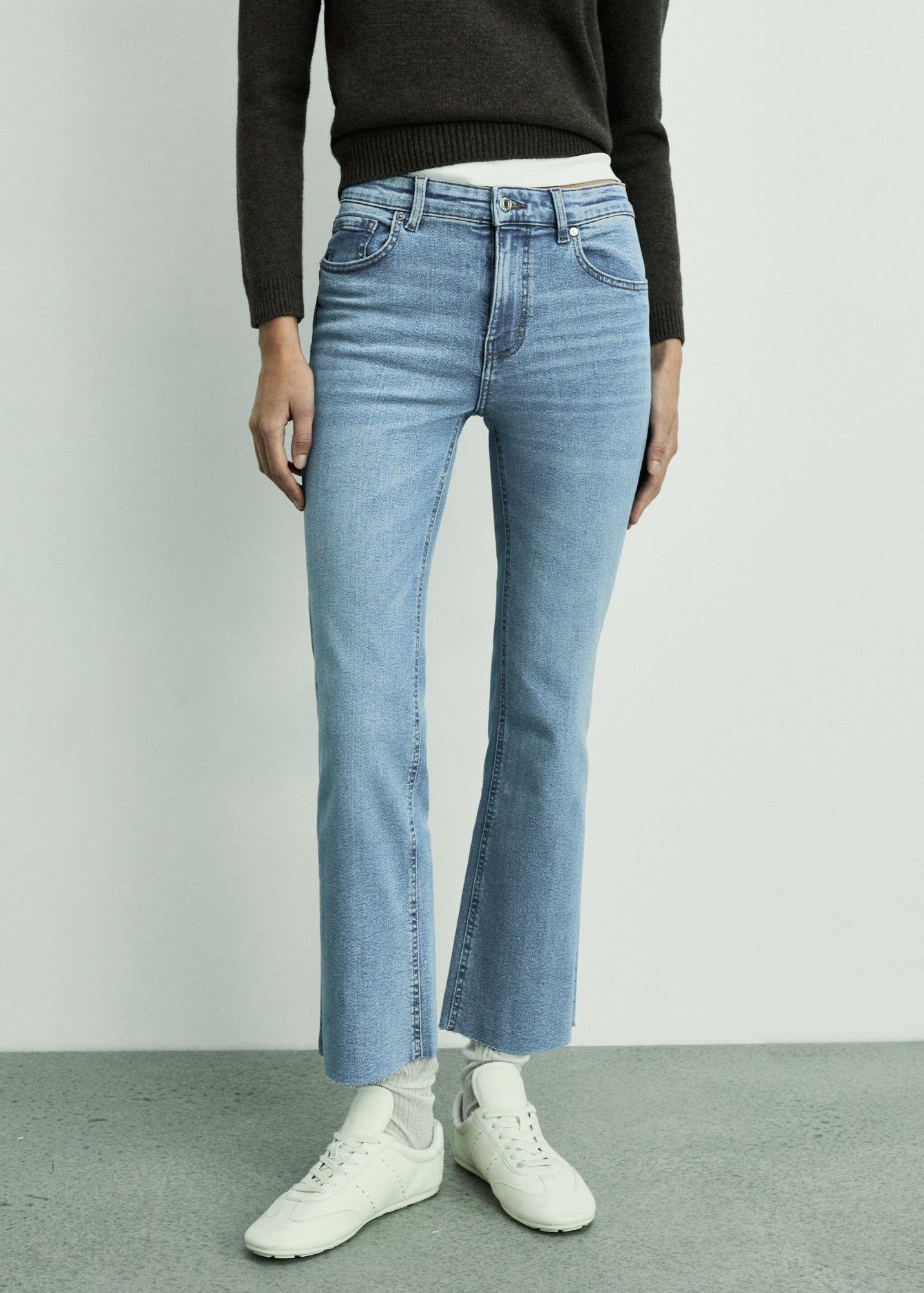 Mango Straight hellblau