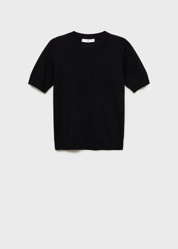 Kurzarm Feinstrickpullover