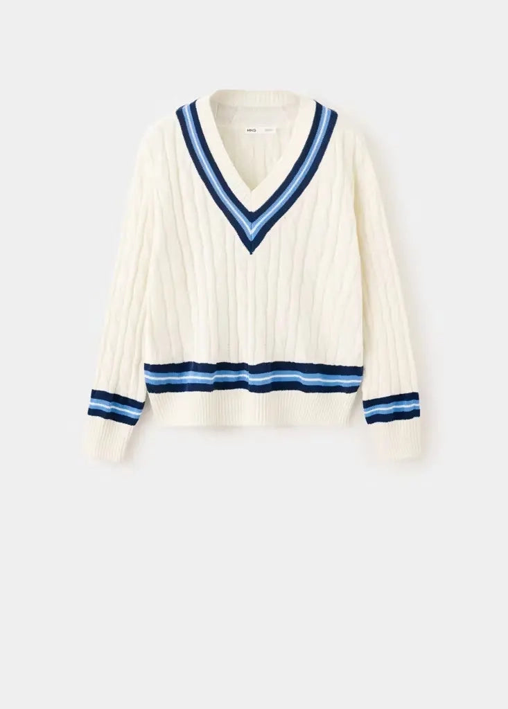 Mango Pullover weiß