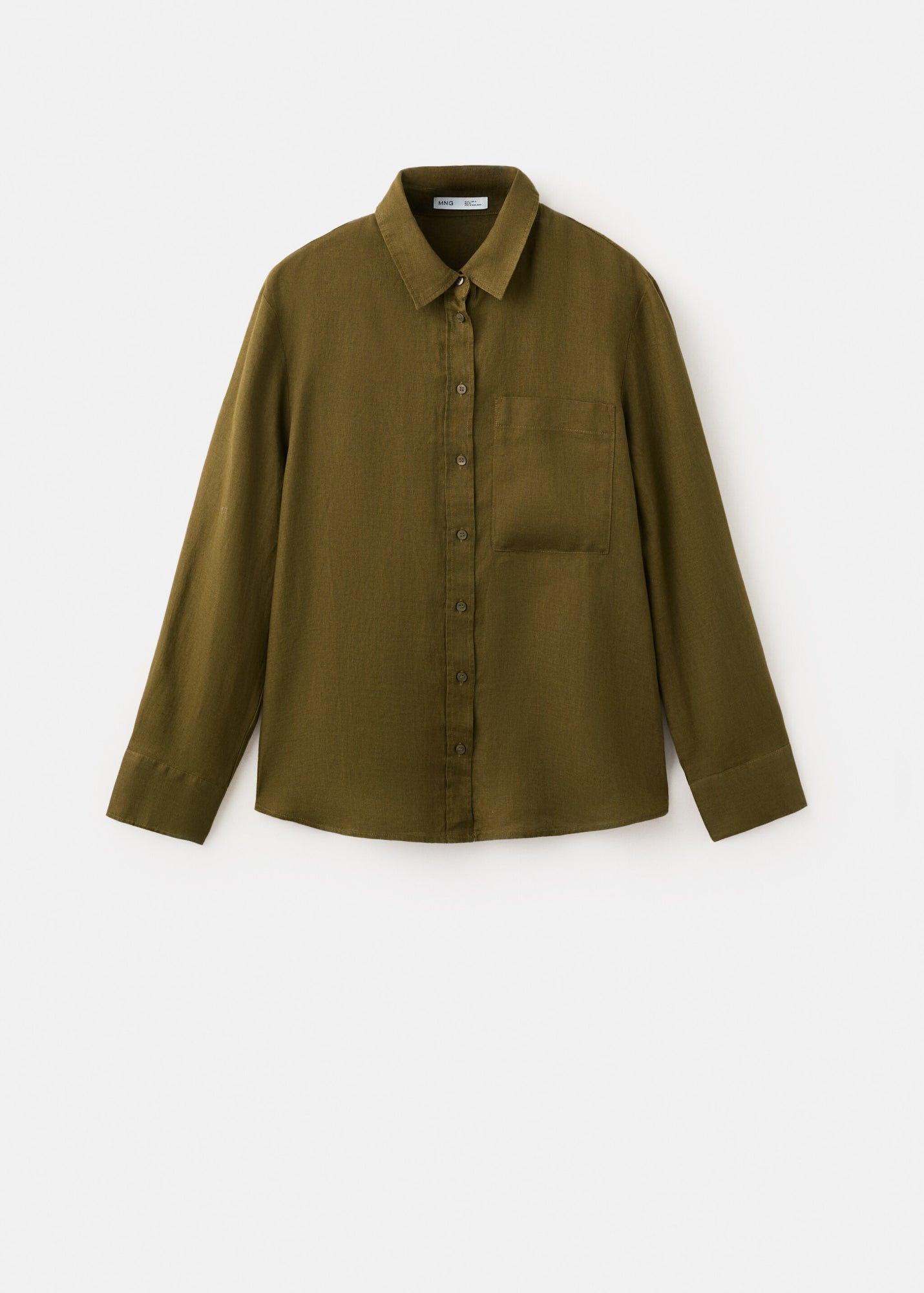 Mango Hemdblusen oliv