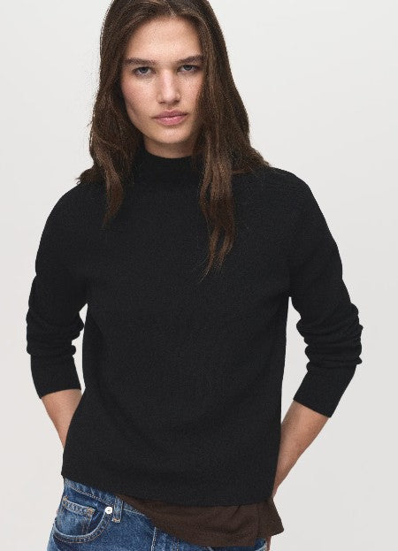 Mango Pullover schwarz