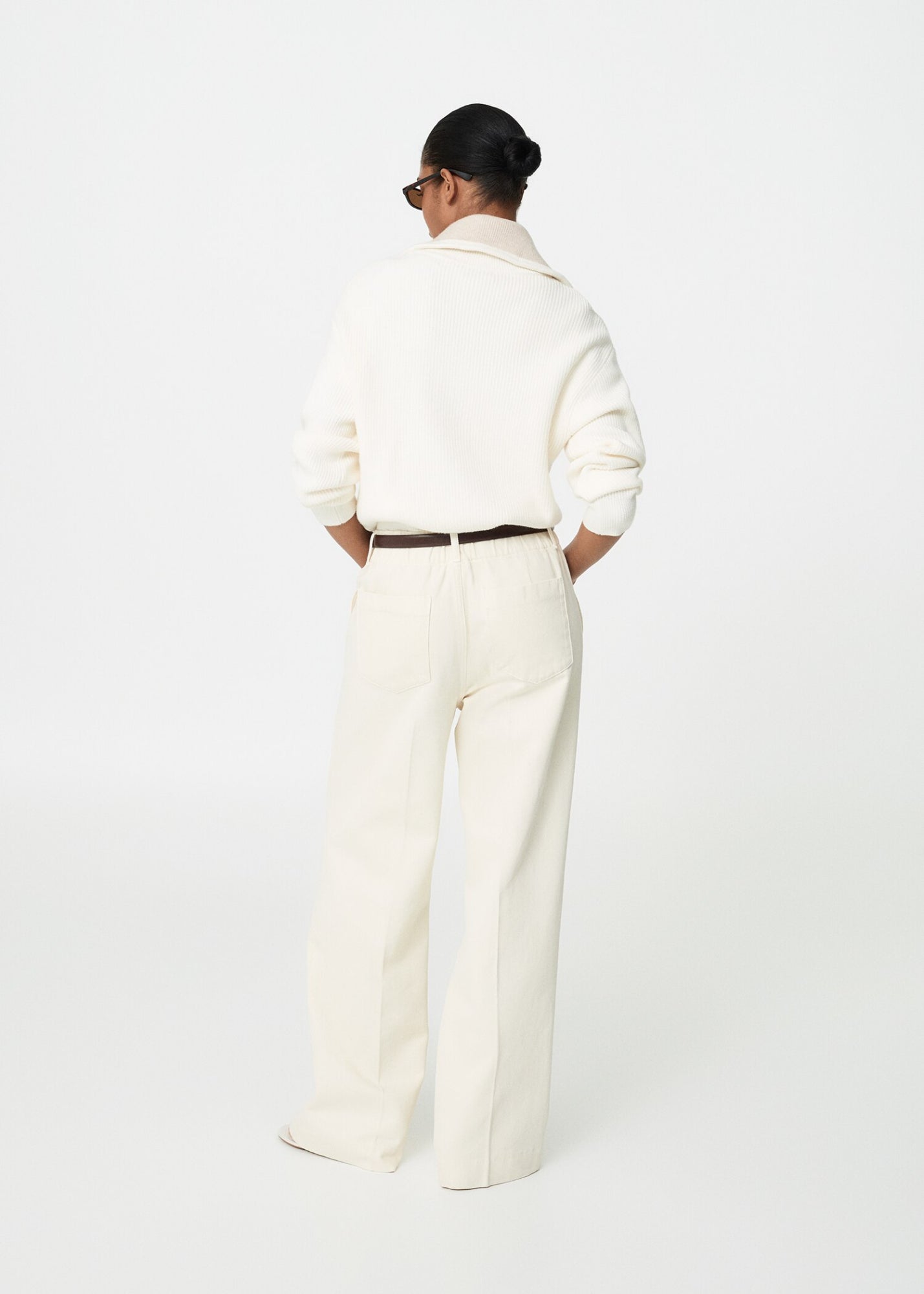 Mango Pullover  weiß