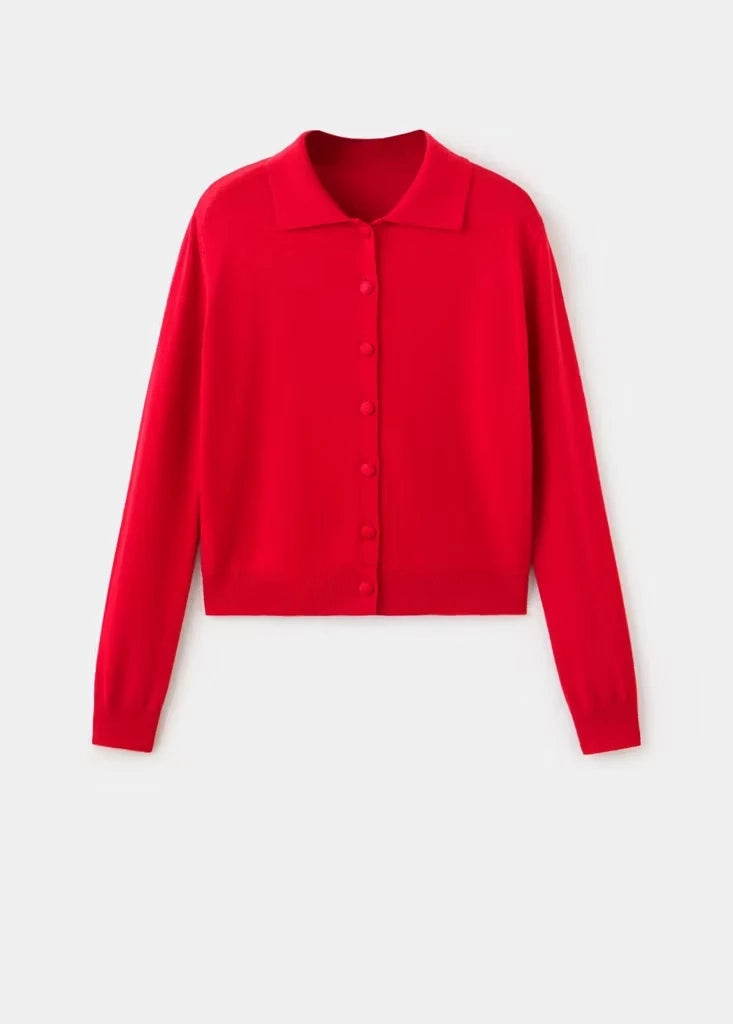 Mango Strickjacken rot