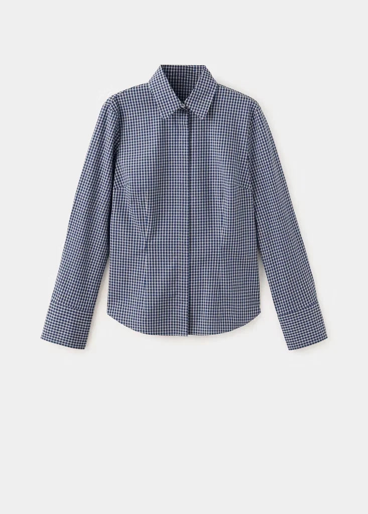 Mango Hemdblusen dunkelblau