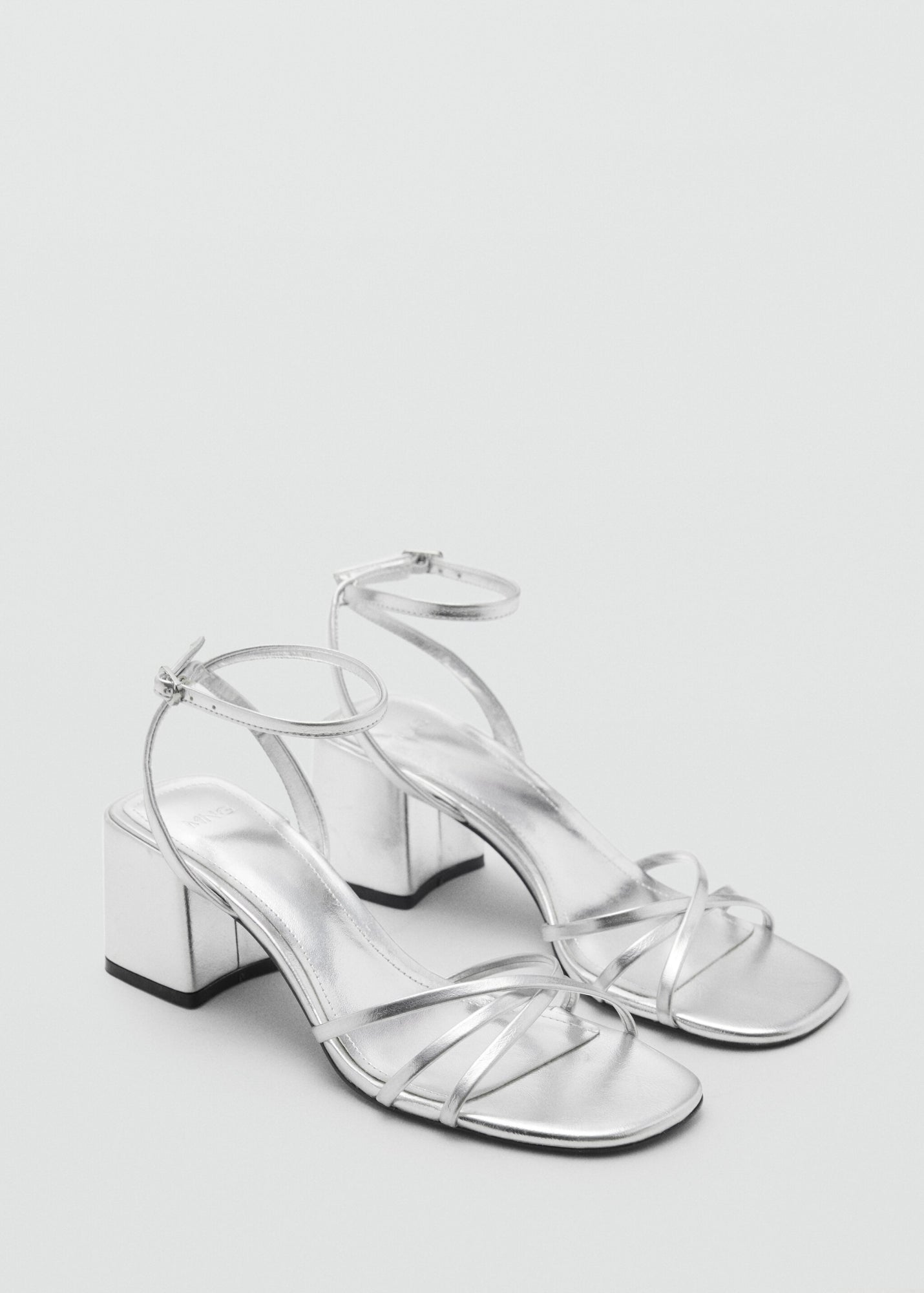 Mango Pumps silber