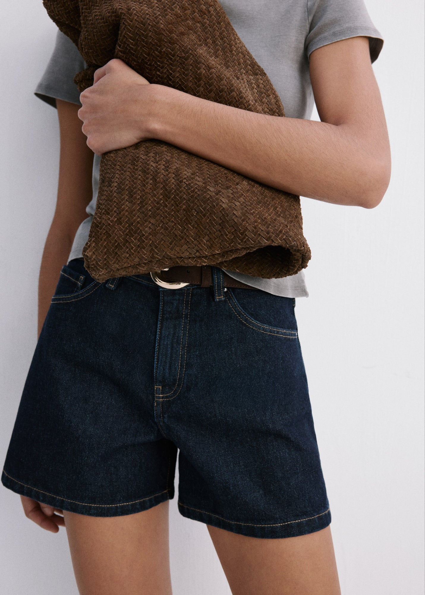 Mango Jeansshorts dunkelblau