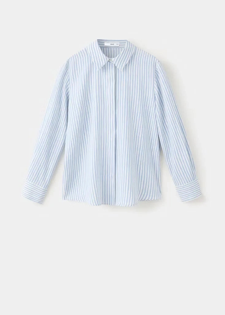 Mango Hemdblusen blau