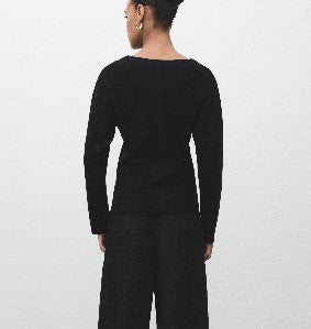 Mango Strickjacken schwarz