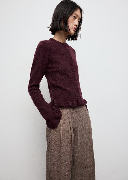 Mango Strickjacken bordeaux