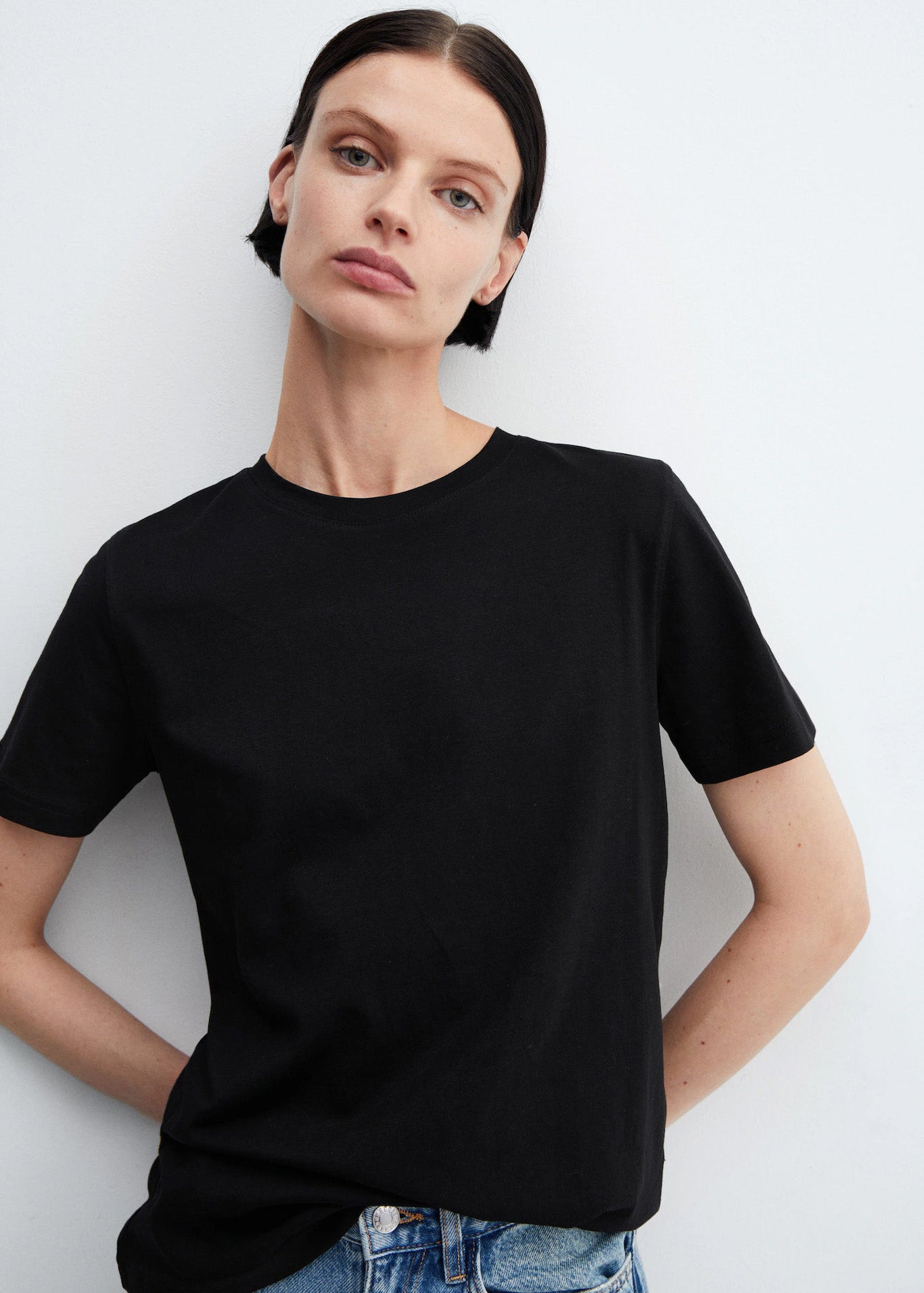 Mango T-Shirts schwarz