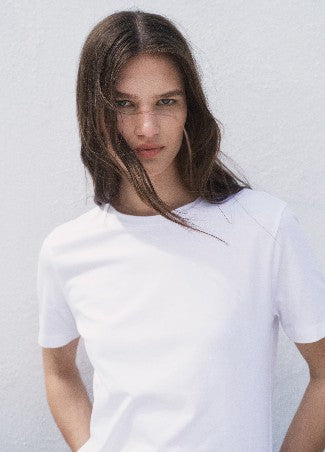 Mango T-Shirts weiß