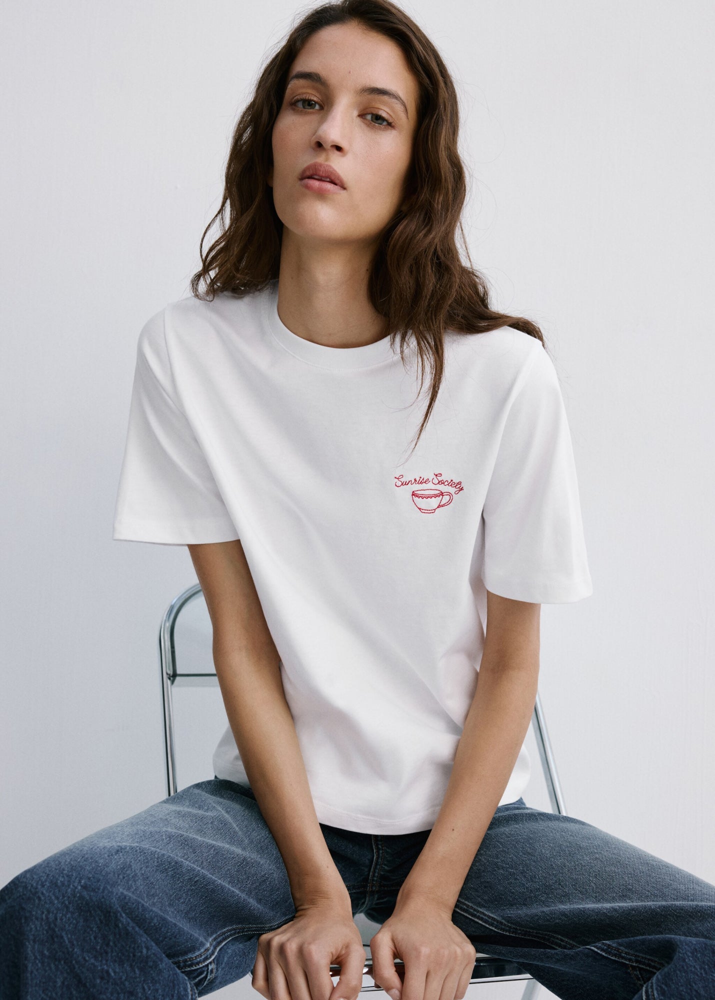 Mango T-Shirts weiß