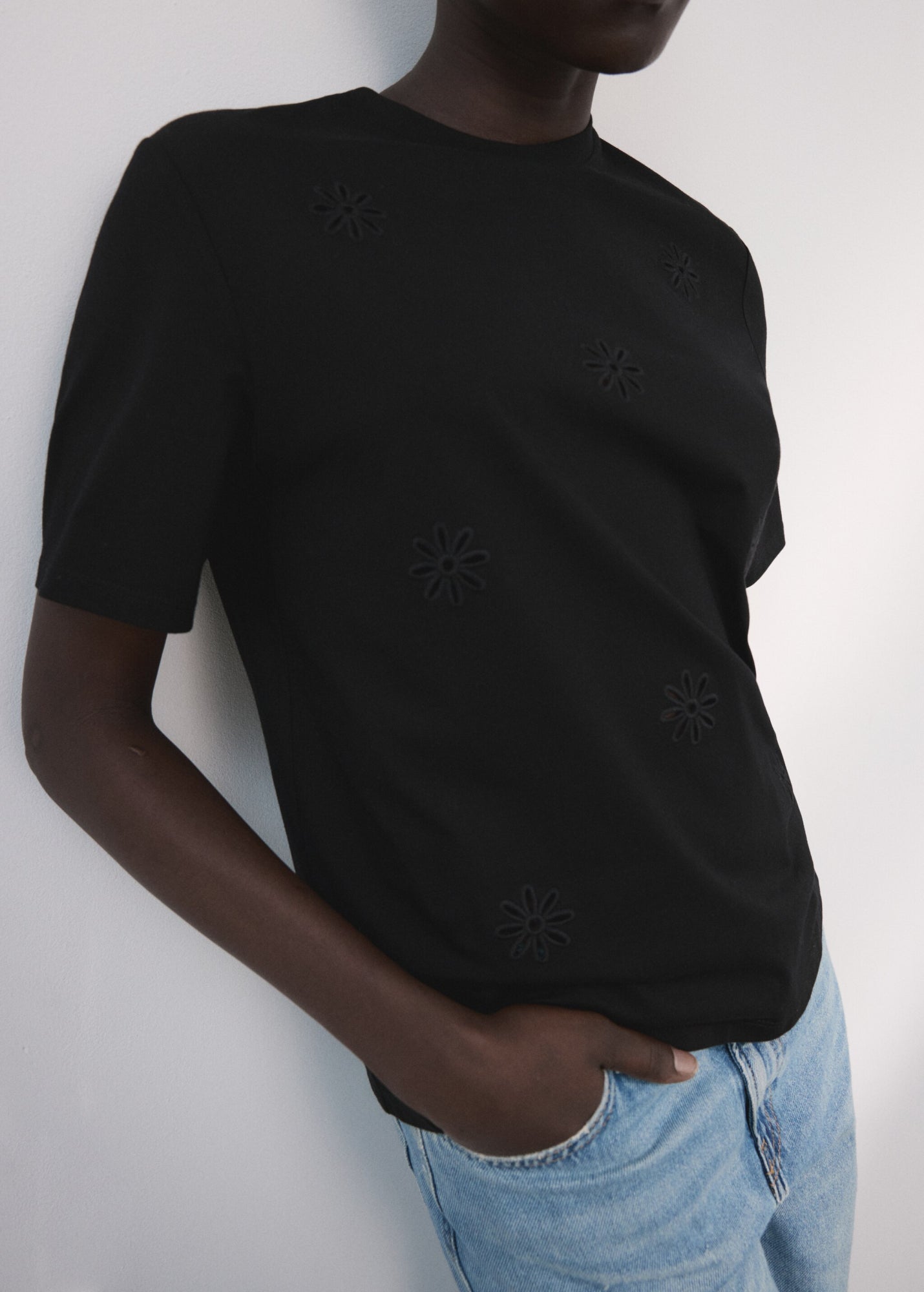 Mango T-Shirts schwarz