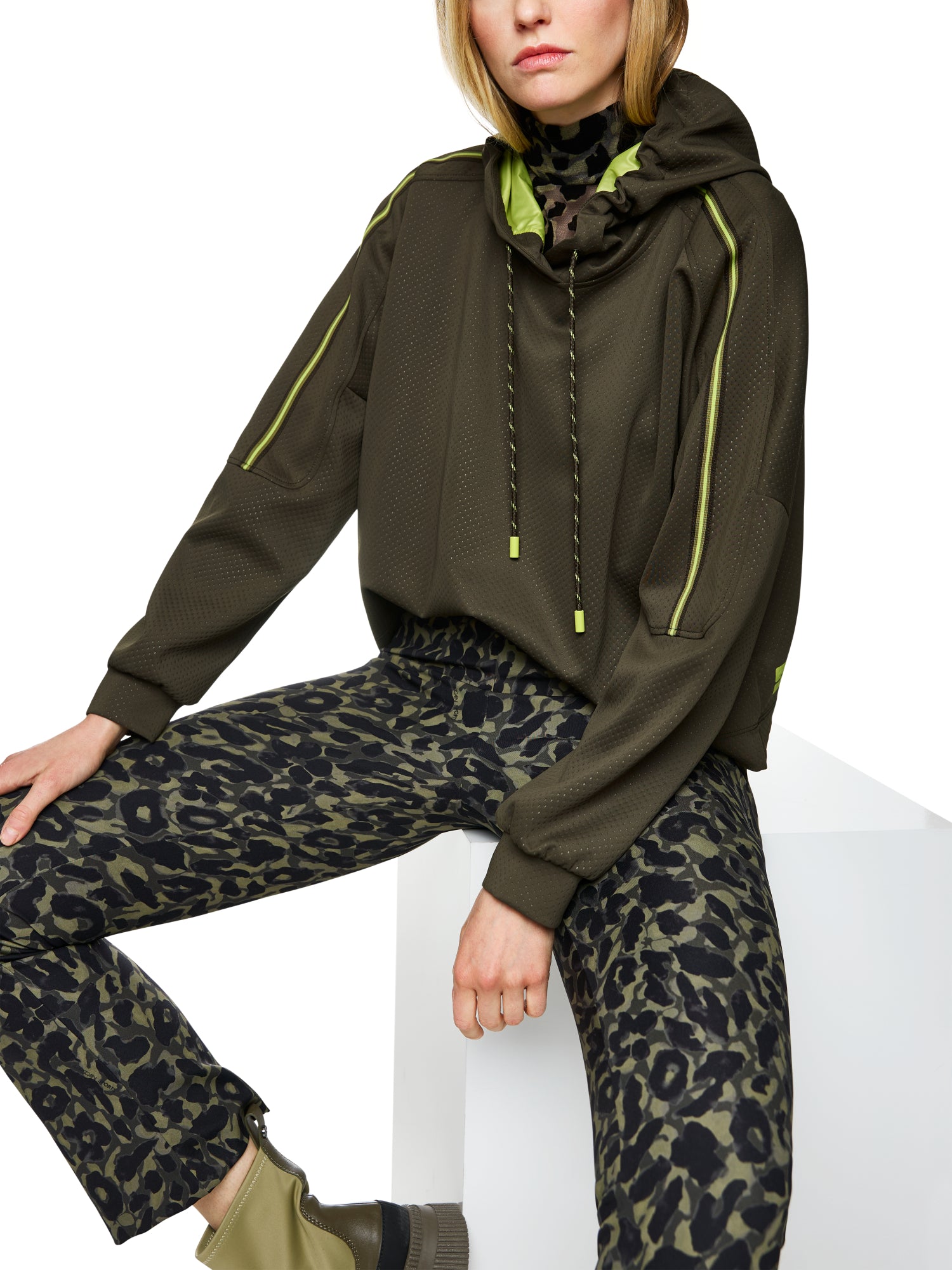 Marc Cain Sports Hoodies oliv