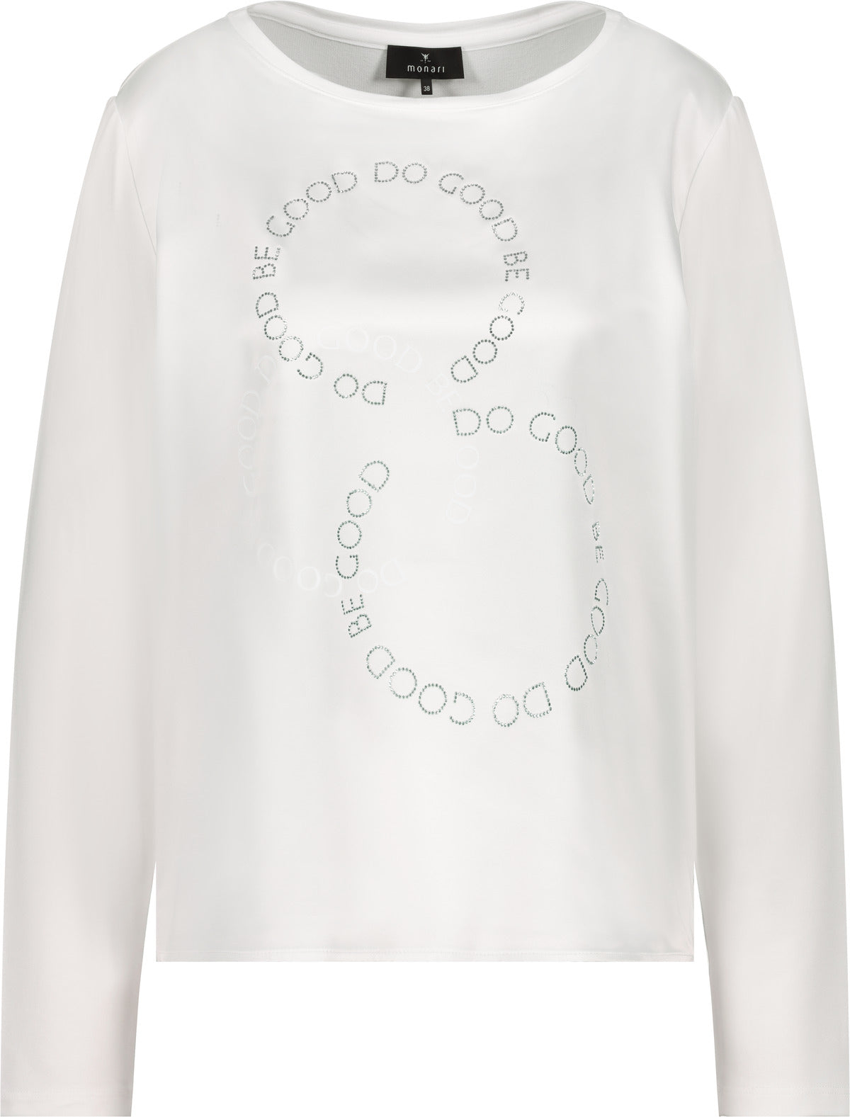 Monari Langarmshirts  weiß