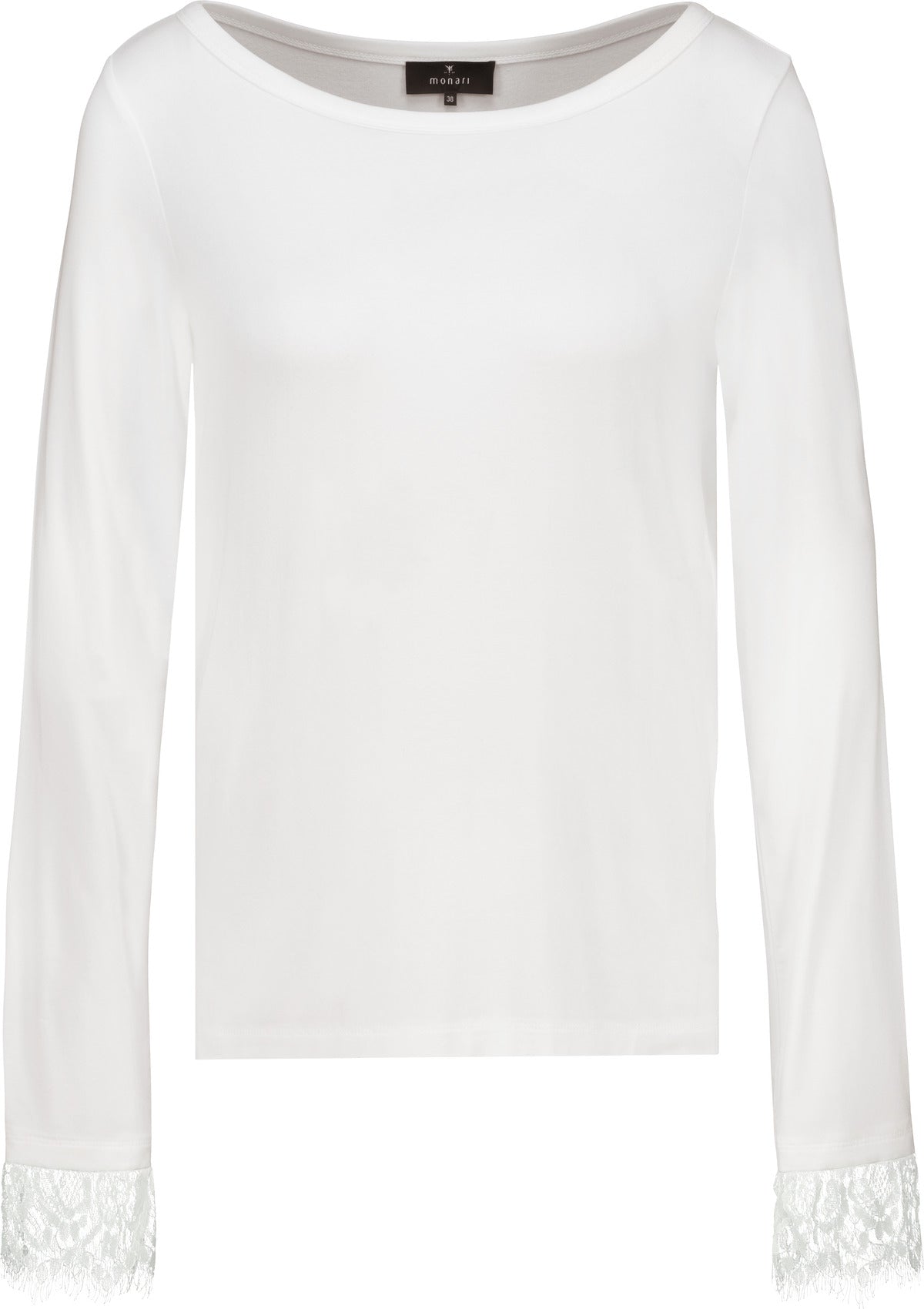 Monari Langarmshirts weiß