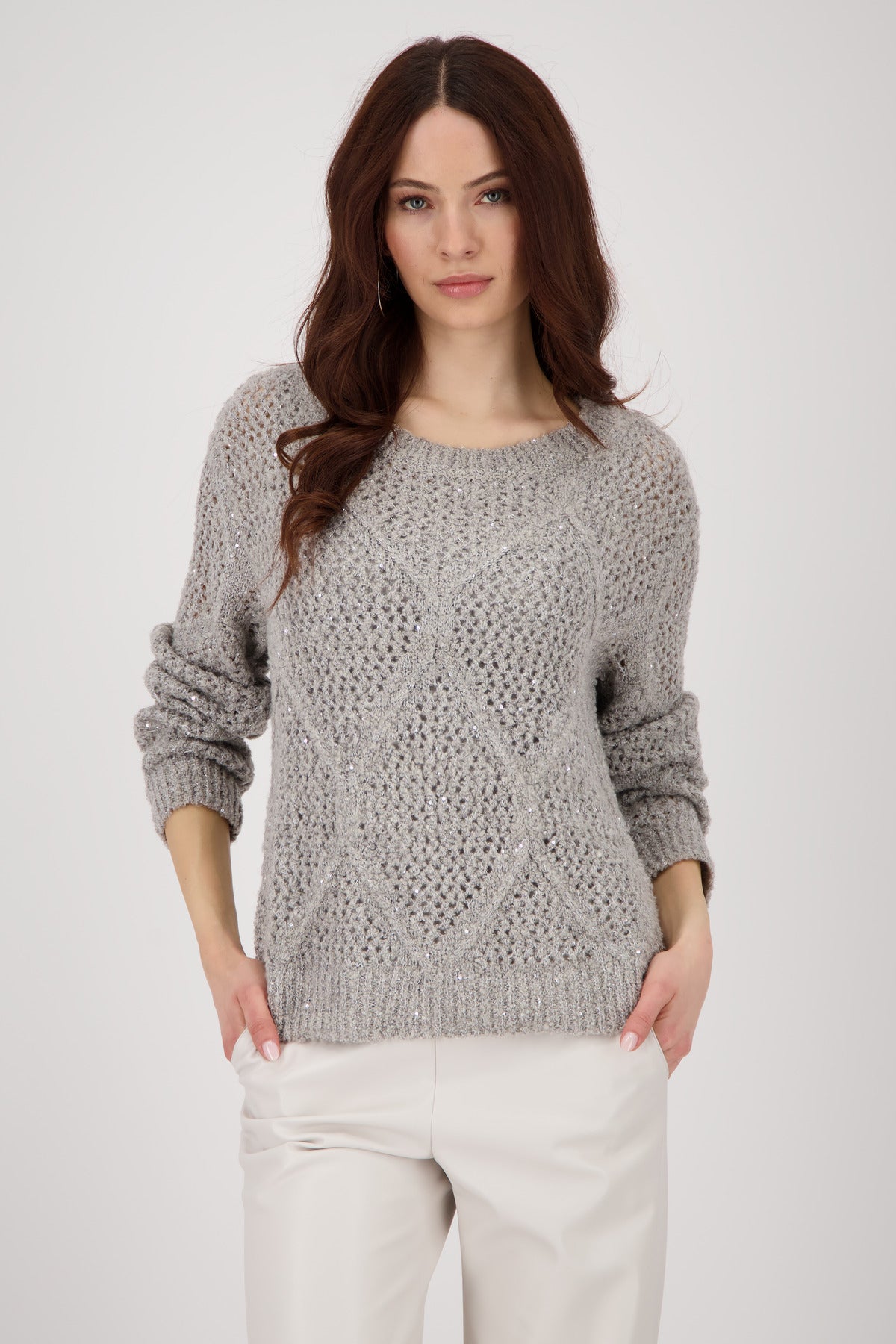 Monari Pullover grau