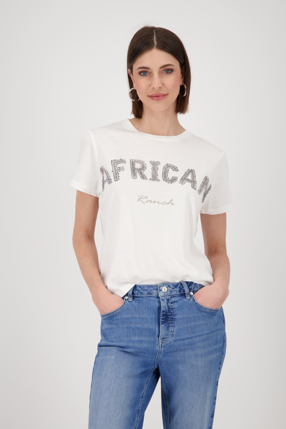 Monari T-Shirts weiß