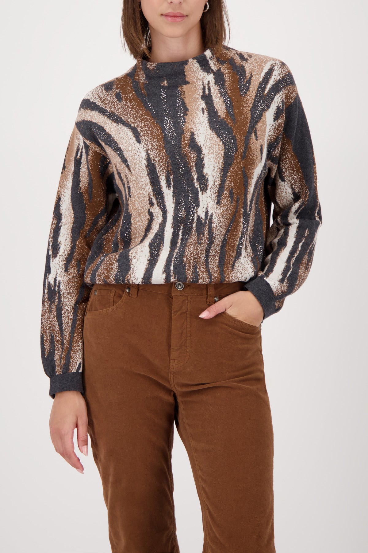 Monari Pullover  anthrazit