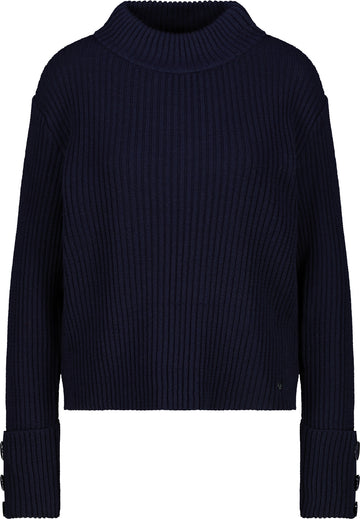 Strickpullover mit Knopfdetail