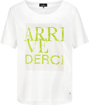 T-Shirt mit Pailletten Schrift