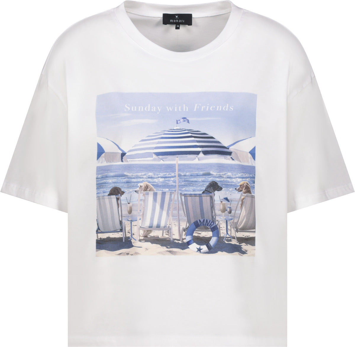 Monari T-Shirts weiß